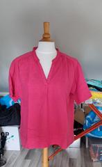 Fuchsia roze Blouse Hema maat XL (valt als 46), Maat 46/48 (XL) of groter, Ophalen of Verzenden, Zo goed als nieuw, Korte mouw