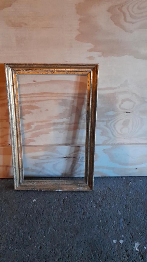 Antieke houten lijst - 60x39 cm, Audio, Tv en Foto, Fotografie | Fotolijsten, Gebruikt, Ophalen of Verzenden