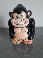 zeer mooie unieke spaarpot - gorilla - Rune jaren '60, Ophalen of Verzenden, Zo goed als nieuw, Steen, Aardewerk of Keramiek, Dier