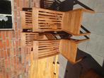 4 Mooie teak houten HHM stoelen!, Huis en Inrichting, Ophalen, Bruin, Twee