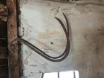 2 smeedijzeren riet haken, Antiek en Kunst, Ophalen