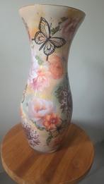 Handgemaakte Glas Vaas met Bloemen, Overige kleuren, Nieuw, Ophalen of Verzenden, Glas