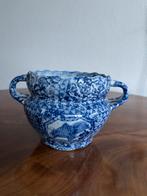 Antieke amfora cache-pot / bloempot Chinoiserie, blauw wit, Antiek en Kunst, Antiek | Keramiek en Aardewerk, Ophalen of Verzenden
