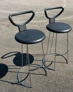 Postmoderne design barkrukken, Fasem Italy, Nobu Tanigawa, Ophalen, Met voetsteun, 60 tot 90 cm, Zo goed als nieuw