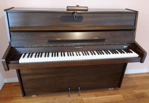 Houtkleurige Kemble 112H piano gestemd warme klank, Muziek en Instrumenten, Piano's, Gebruikt, Piano, Bruin, Ophalen of Verzenden