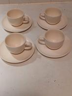 4 Wedgwood Espresso Kopjes en schoteltjes, Ophalen of Verzenden, Zo goed als nieuw, Wedgwood, Kop(pen) en/of Schotel(s)