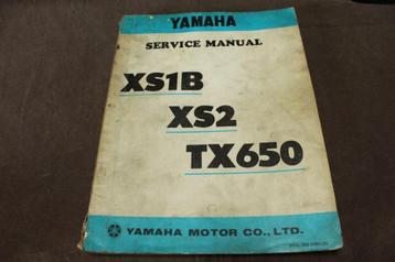Yamaha XS1B XS2 TX650 1972 motorcycle service manual beschikbaar voor biedingen