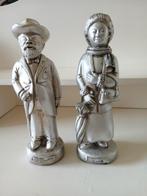 Abraham en Sara beeldjes zilverkleurig (neolith, Verzamelen, Beelden en Beeldjes, Ophalen of Verzenden, Zo goed als nieuw