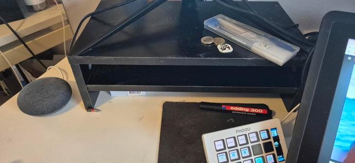 Monitorstandaard / Schermverhoger, Computers en Software, Laptopstandaarden, Gebruikt, In hoogte verstelbaar, Ophalen