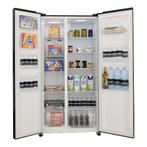 Exquisit Amerikaanse koelkast CDJ, Info@domest.nl, 200 liter of meer, 60 cm of meer, Met aparte vriezer
