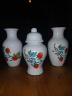 Vintage aardewerk setje met aardbeien motief, Ophalen of Verzenden
