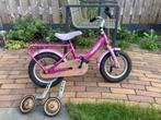 Roze kinderfiets 12,5 inch, Fietsen en Brommers, Fietsen | Kinderfietsjes, Ophalen, Zijwieltjes, Gebruikt, Corvino