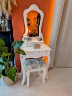 Brocante Roosjes Kinder Kaptafel Wit, Ophalen, 100 tot 150 cm, 50 tot 100 cm, Zo goed als nieuw