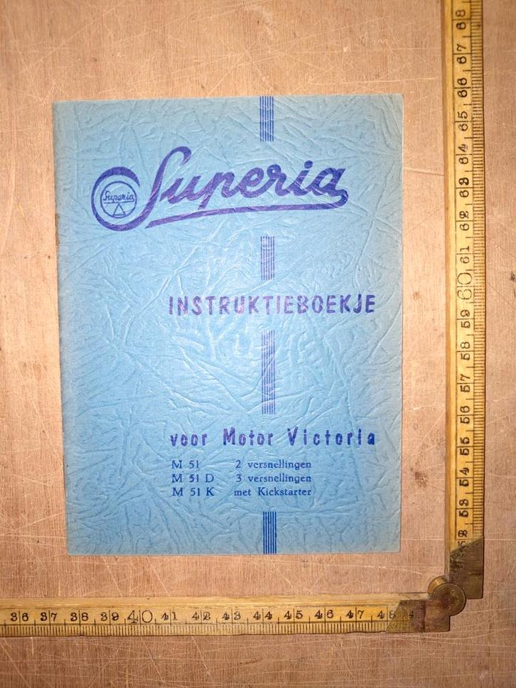 Superia Handleiding 1960, Fietsen en Brommers, Handleidingen en Instructieboekjes, Gebruikt, Ophalen of Verzenden