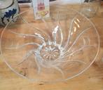 Grote glazen schaal | Kristal stijl | Decoratief, Schaal, Rond, Ophalen of Verzenden, Nvt