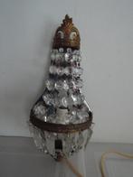 Vintage wandlampje met glazen pegels, Huis en Inrichting, Ophalen of Verzenden, Zo goed als nieuw, Glas