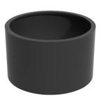 Aluminium plantenbak Ø100x70cm - Met bodem - RAL7021, 100 cm of meer, Rond, Nieuw, Metaal