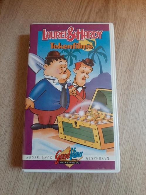 Laurel & hardy tekenfilm VHS videoband, Cd's en Dvd's, VHS | Film, Ophalen of Verzenden
