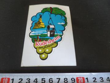 sticker strip kabelbaan druiven RÜDESHEIM AM RHEIN duitsland beschikbaar voor biedingen