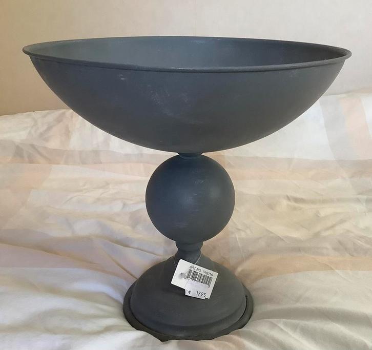 Decoratie schaal van metaal, Huis en Inrichting, Woonaccessoires | Schalen en Manden, Nieuw, Schaal, Rond, Overige materialen