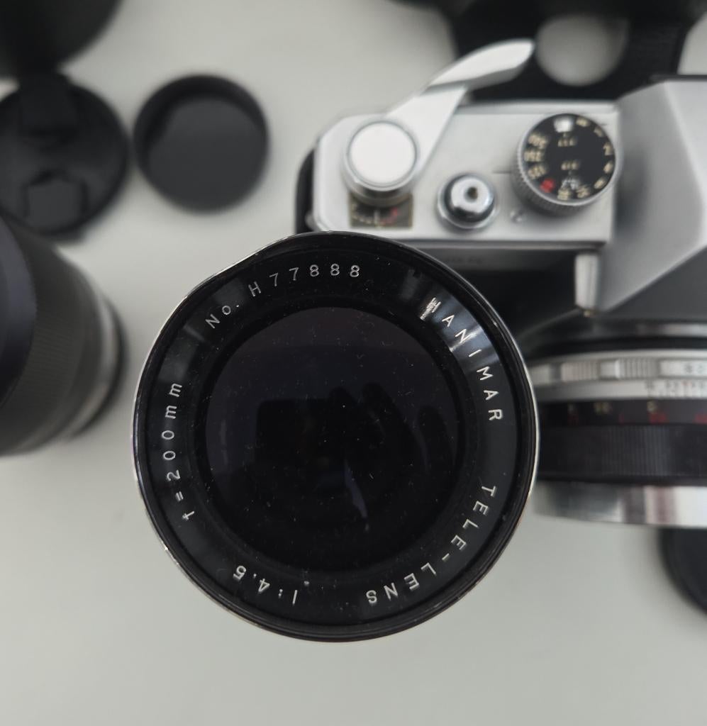 Mamiya tl 500 camera met 3 lenzen, Gebruikt, Spiegelreflex, Ophalen of Verzenden, X