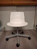 Witte bureaustoel Ikea met wieltjes, Ophalen, Gebruikt, Wit, Bureaustoel