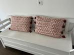 Sierkussens boho style  - Set van 2, Huis en Inrichting, Ophalen of Verzenden, Nieuw, Oranje, Rechthoekig