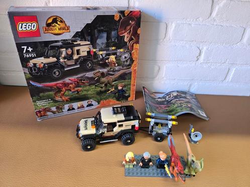 Lego 76951 Pyroraptor & Dilophosaurus Transport, Kinderen en Baby's, Speelgoed | Duplo en Lego, Zo goed als nieuw, Ophalen of Verzenden