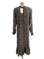 Sissel Edelbo jurk NIEUW One Size, Kleding | Dames, Jurken, Bruin, Nieuw, Ophalen of Verzenden, Onder de knie