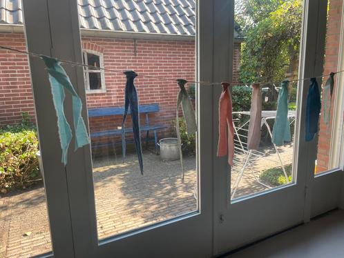 Stoffen slinger, handgemaakt, Hobby en Vrije tijd, Feestartikelen, Nieuw, Versiering, Geboorte of Huwelijk, Ophalen of Verzenden