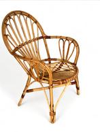 Rotan Rohe vintage jaren 60 rieten stoel fauteuil, Huis en Inrichting, Stoelen, Riet of Rotan, Gebruikt, Ophalen of Verzenden