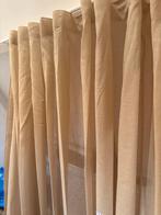 8134 Licht beige linnen gordijn 340x263cm wave plooi, Ophalen of Verzenden, Nieuw, Beige, 200 cm of meer