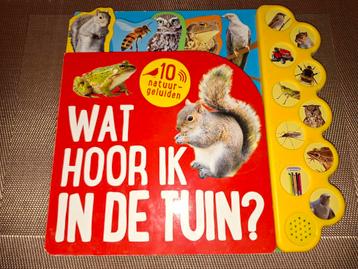 Geluidenboek 'Wat hoor ik in de tuin?' beschikbaar voor biedingen