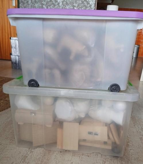 2 opbergboxen vol hobbyspullen, Hobby en Vrije tijd, Knutselen, Nieuw, Materiaal, Ophalen