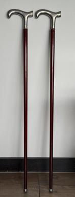 Zilver tin wandelstok, Antiek en Kunst, Ophalen