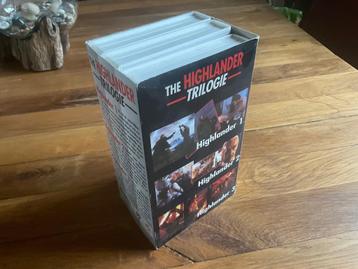 Highlander film trilogie box vhs 10,- beschikbaar voor biedingen