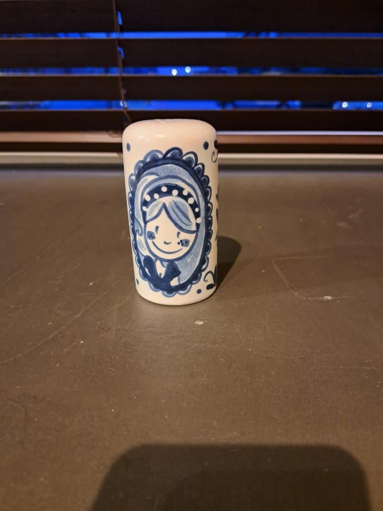 Delftsblauwe peper strooier vaatje - Blond Amsterdam, Huis en Inrichting, Keuken | Bestek, Ophalen, Gebruikt, Overige materialen