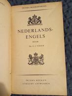 Prisma woordenboek Nederlands-Engels - 1955, Boeken, Woordenboeken, Gelezen, Dr. G.J. Visser, Prisma of Spectrum, Ophalen of Verzenden