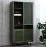by fonQ Tibbe Opbergkast 180 cm Olijfgroen | Van €619, nu, Byfonq, Byfonq, 150 tot 200 cm, Nieuw