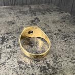 14k gouden ring heren prachtig model, Sieraden, Tassen en Uiterlijk, 20 of groter, Heer, Ophalen of Verzenden, Zo goed als nieuw