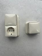 Gira opbouw schakelaar 2 stuks, Doe-het-zelf en Verbouw, Elektra en Kabels, Ophalen of Verzenden, Nieuw, Schakelaar