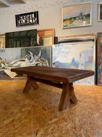 Salontafel “De Puyd”, 100 tot 150 cm, 50 tot 75 cm, Eikenhout, Zo goed als nieuw