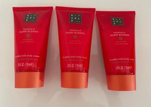 Rituals Happy Buddha bodycreme tube 3x70ML, Sieraden, Tassen en Uiterlijk, Uiterlijk | Lichaamsverzorging, Nieuw, Bodylotion, Crème of Olie