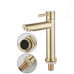 Wastafelkraan GOUD Zwart of RVS Fontein Toilet water kraan, Minder dan 50 cm, Nieuw, Ophalen of Verzenden, Minder dan 100 cm