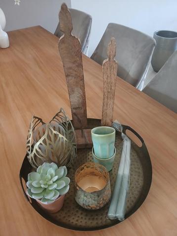 Decoratief dienblad met accessoires NIEUW compleet setje! beschikbaar voor biedingen