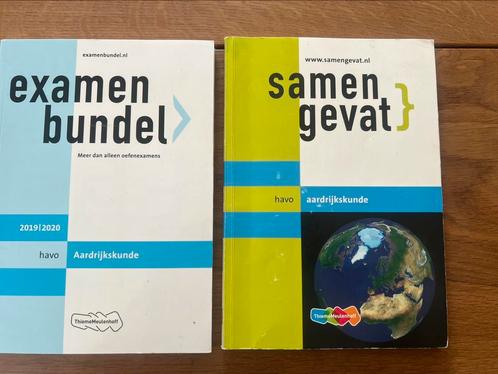 Examenbundel en samengevat, Boeken, Schoolboeken, Zo goed als nieuw, Aardrijkskunde, HAVO, Ophalen of Verzenden