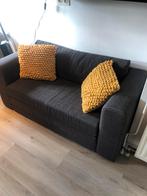 Donker grijs slaapbank., Huis en Inrichting, Slaapkamer | Slaapbanken, Ophalen, Zo goed als nieuw, Tweepersoons, Grijs