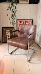 Fauteuil, Huis en Inrichting, Fauteuils, Ophalen, Gebruikt, 75 tot 100 cm, Metaal