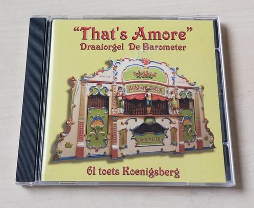 De Barometer Draaiorgel CD That's Amore 61 Toets Koenigsberg, Cd's en Dvd's, Cd's | Wereldmuziek, Gebruikt, Europees, Ophalen of Verzenden
