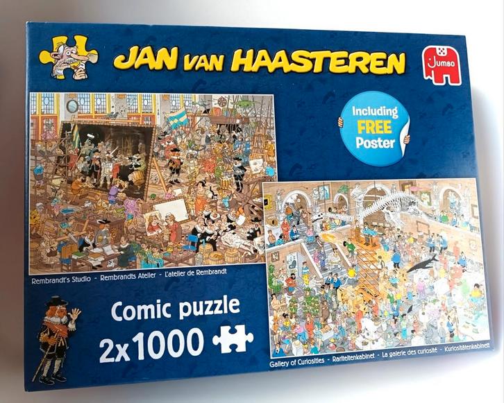 JVH Rariteitenkabinet en Rembrandt’s atelier, Hobby en Vrije tijd, Denksport en Puzzels, Zo goed als nieuw, 500 t/m 1500 stukjes